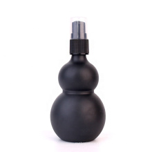 100ml Matte black cosmetic bottle for essential oil glass bottle with sprayer